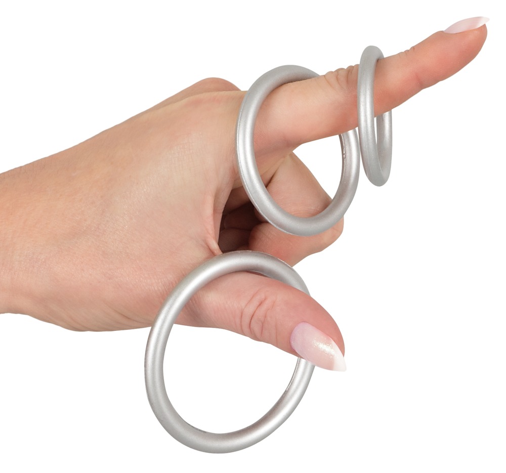 Metallic Silicone Cock ring se 💋 – Bild 5