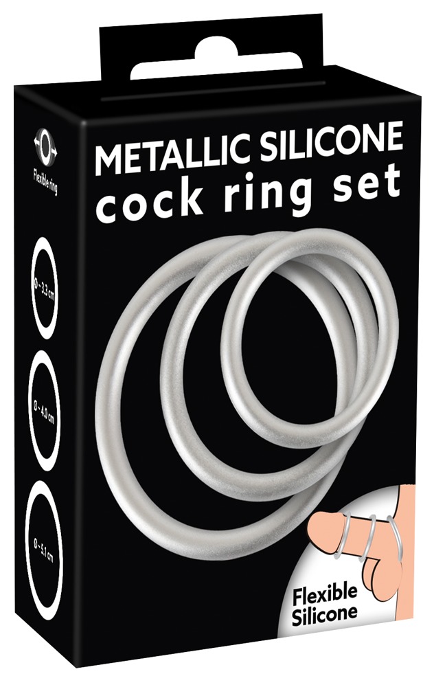 Metallic Silicone Cock ring se 💋