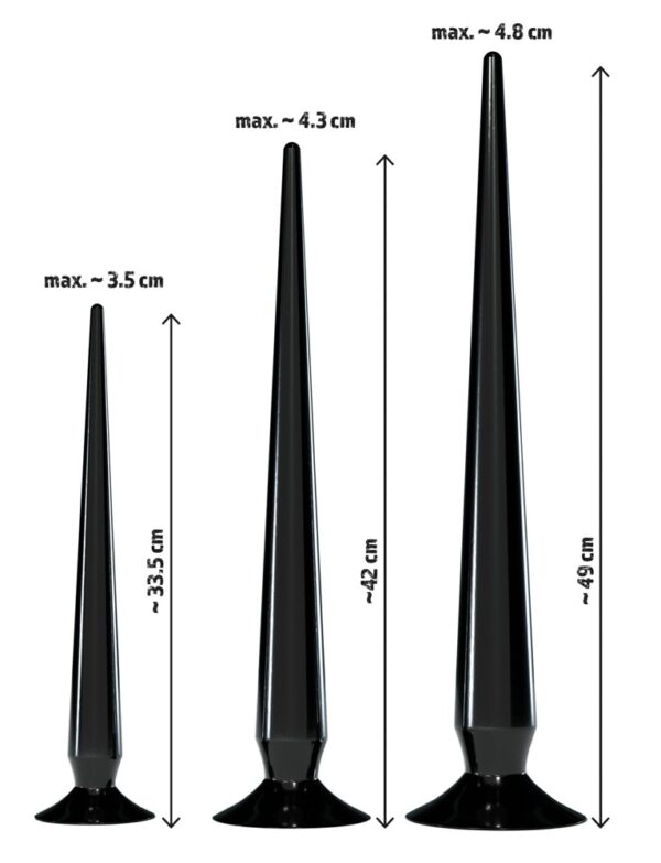 Super Long Anal Plug Set black 💋 – Bild 8