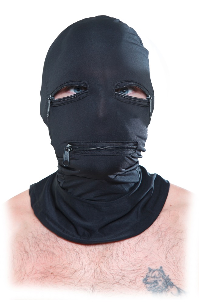 FFS Zipper Face Hood Black 💋 – Bild 3