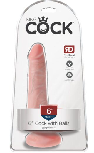 King Cock 6 Cock w Balls Light 💋