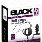 Black Velvets Ball cage with a 💋