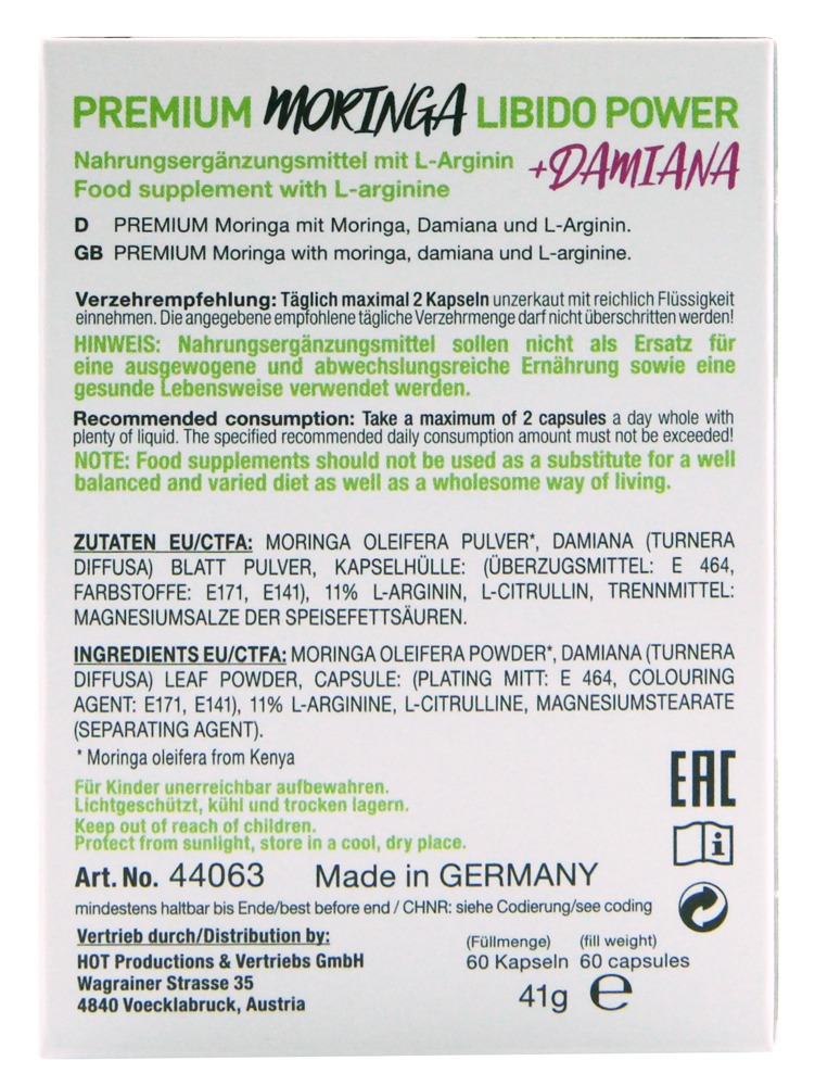 HOT BIO Moringa Libido Caps 60 💋 – Bild 6