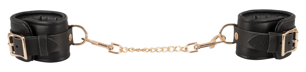 Leder Handfesseln gold 💋 – Bild 3