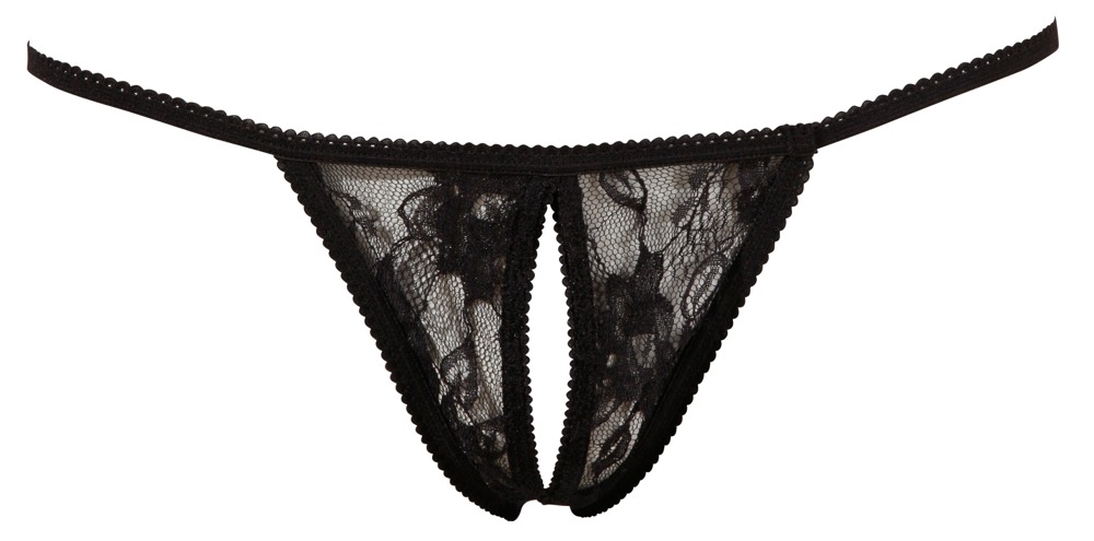 String ouvert schwarz S-L 💋 – Bild 5