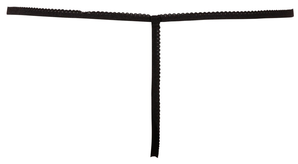 String ouvert schwarz S-L 💋 – Bild 6