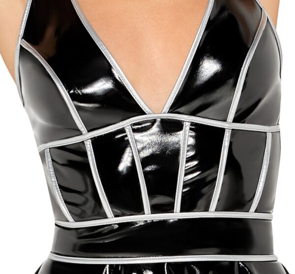 Lack Kleid mit silber S 💋 – Bild 5