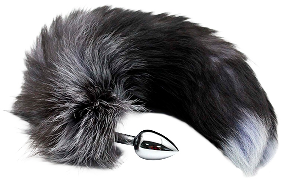 Alive Black&White Fox Tail M 💋 – Bild 3