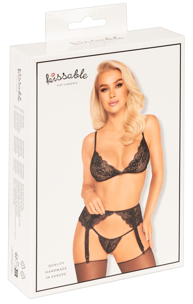 Strapsset schwarz L/XL 💋