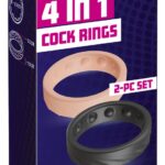 4 in 1 Cock Rings 2-PC Set 💋