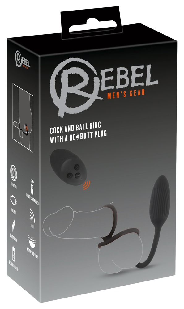 Rebel Cock&ball ring with a RC 💋