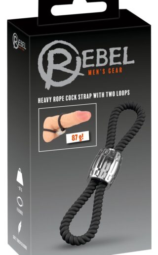 Rebel Heavy Rope Cock Strap 2L 💋