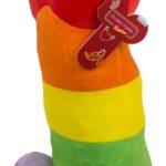 Plüsch-Penis Regenbogen 30 cm 💋