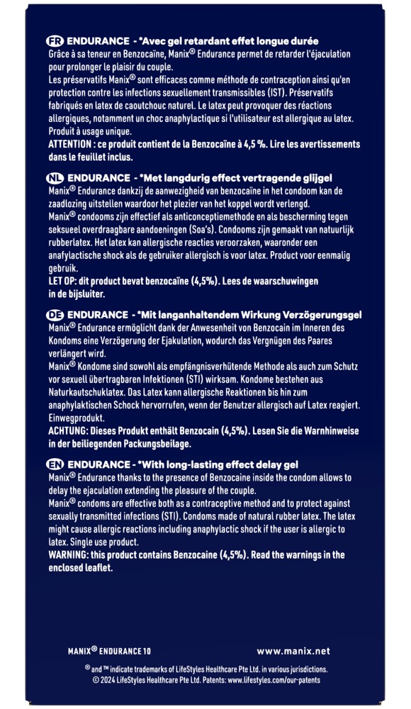Manix Endurance Condom 10er 💋 – Bild 5