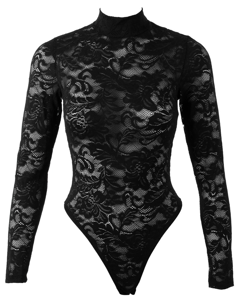 Spitzenbody sw S 💋 – Bild 5