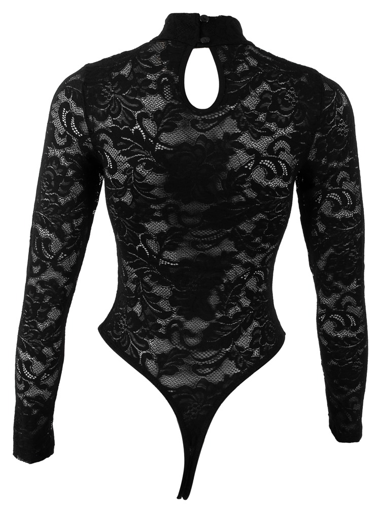 Spitzenbody sw S 💋 – Bild 7