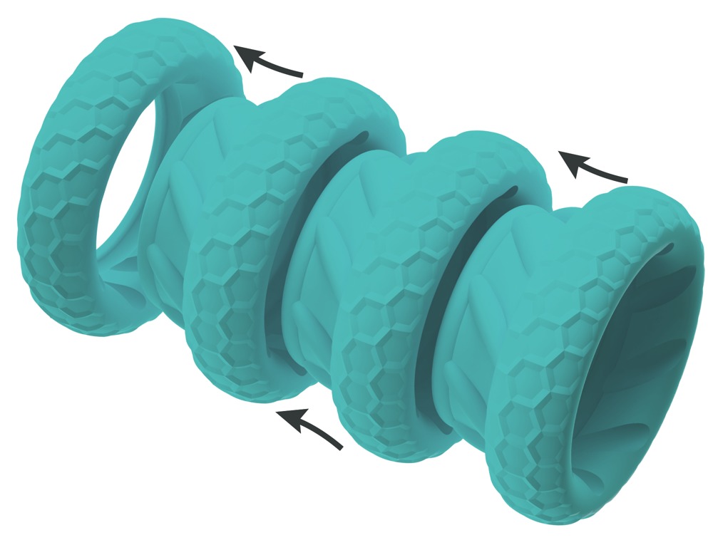 3in1 Cock and Ball Ring Set 💋 – Bild 5