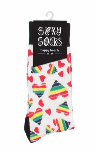 Sexy Socken - Glückliche Herzen