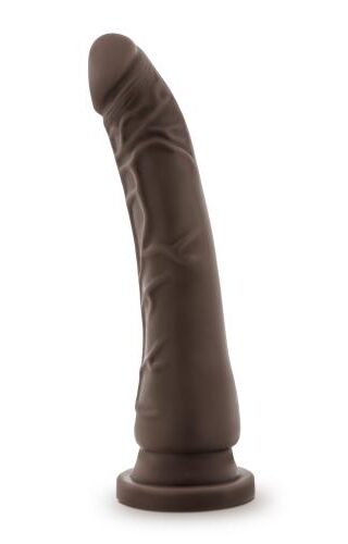 Dr. Skin – Realistischer Dildo mit Saugnapf 22 cm – Schokoladenbraun