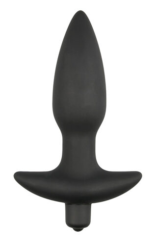 Schwarzer Perineum-Tickler aus Silikon