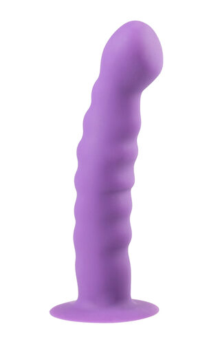 Saugnapf-Dildo aus Silikon - Lila