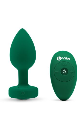 B-Vibe - Vibrating Jewel Plug M/L Emerald