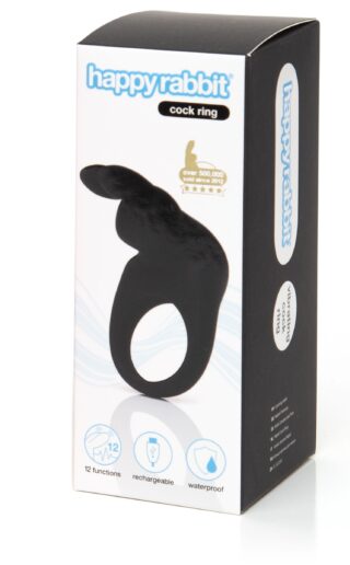 Happy Rabbit – Rabbit Penisring – Schwarz