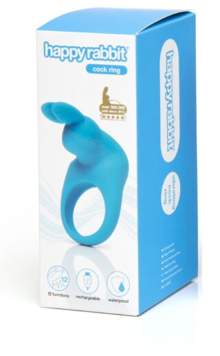 Happy Rabbit – Rabbit Penisring – Wiederaufladbar Vibrierend – Blau