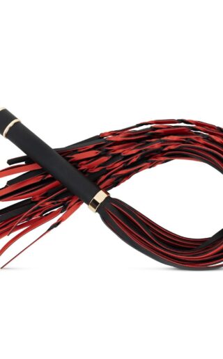 Fetish Collection - Flogger 64 cm - Rot und Schwarz